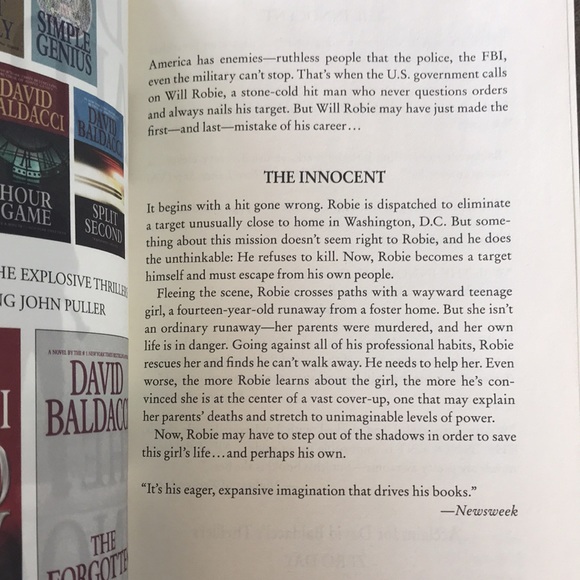 📚 4/$20 - The Innocent by David Baldacci 📚 - Picture 4 of 4